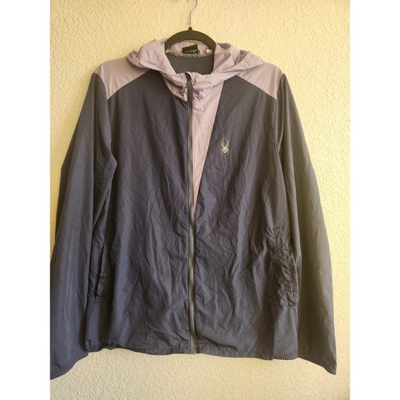 Spyder Vista Womens Lightweight Full Zip Windbreaker Lg - Picture 1 of 10
